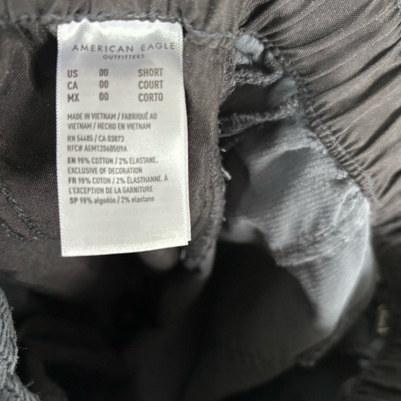 American Eagle Paper Bag Waist Corduroy Crop Pants Size 00 NWT - Picture 6 of 7